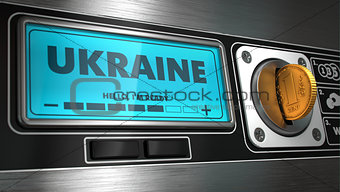 Ukraine on Display of Vending Machine.