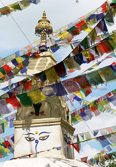 Mantraa´s at Swayambhunath stupa temple