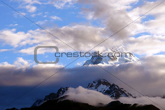 View of Annapurna mountain, trek to base camp conservation area