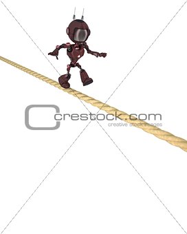 balancing on a tight rope