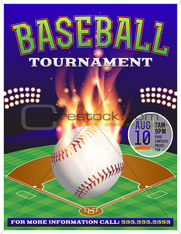 Baseball Tournament Illustration
