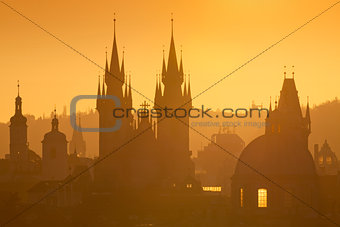 Prague - Spires of the Old Town 
