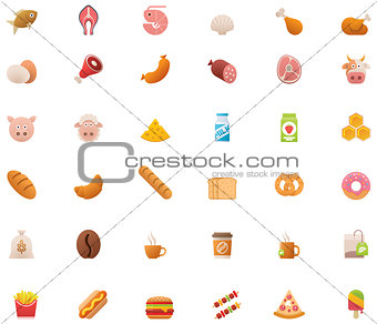 Cooking icon set