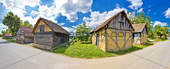 Rural village historic architecture in Croatia