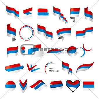 biggest collection of vector flags of Serbia Montenegro