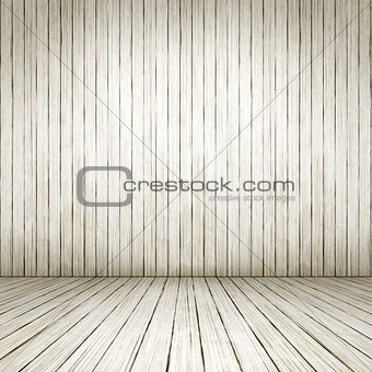 white wood room