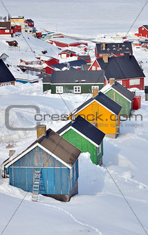  colorful houses in Greenland