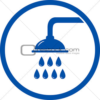 sign with shower head