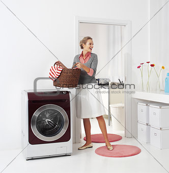 woman doing a housework