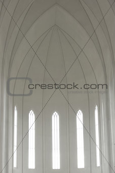 Inside of Hallgrimskirkja Cathedral
