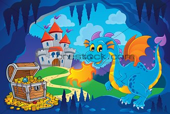 Fairy tale image with dragon 8