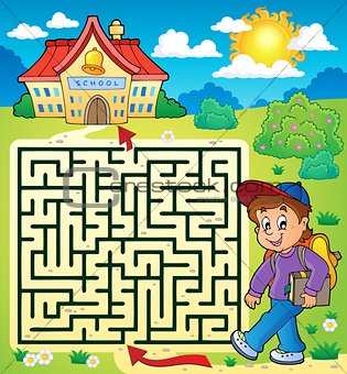 Maze 3 with schoolboy