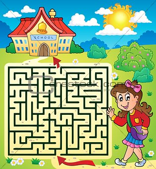 Maze 3 with schoolgirl