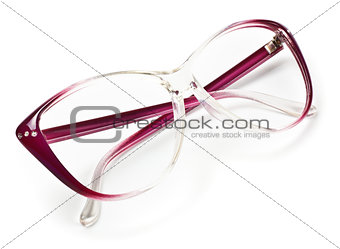 purple eyeglasses