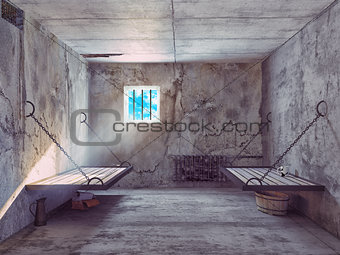 jail cell interior