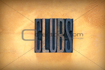 Clubs Letterpress