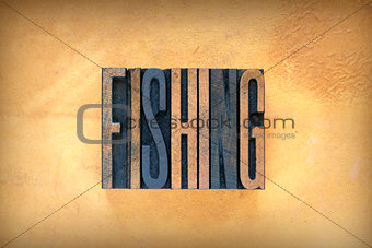 Fishing Letterpress