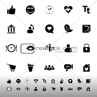 Chat conversation icons on white background