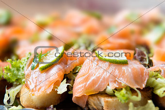 salmon sandwiches