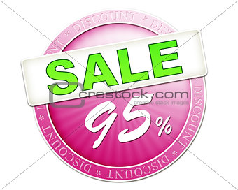 sale button 95%