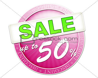 sale button up to 50%