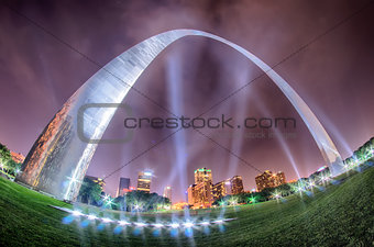 St Louis Missouri city skyline