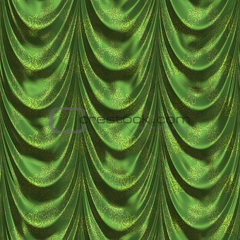 Green curtains