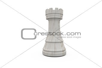 White rook chess piece