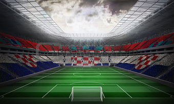 Composite image of digitally generated croatia national flag