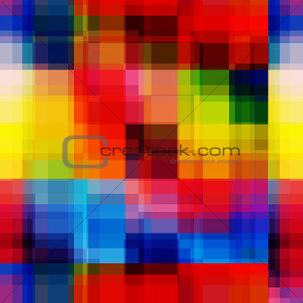 Rainbow blurred pixels seamless pattern
