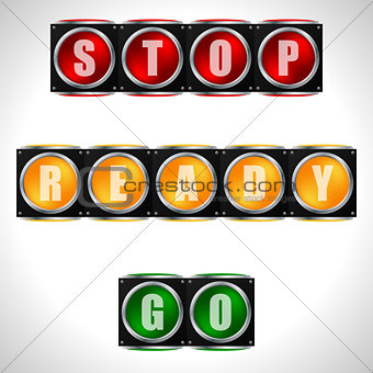 Traffic lights with instructions