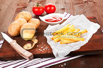 French fries still life.