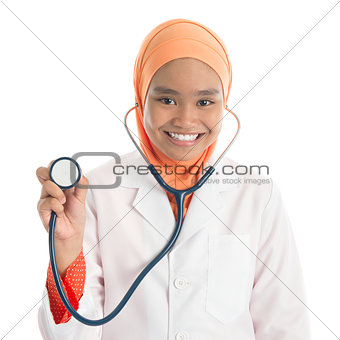 Young Muslim female doctor