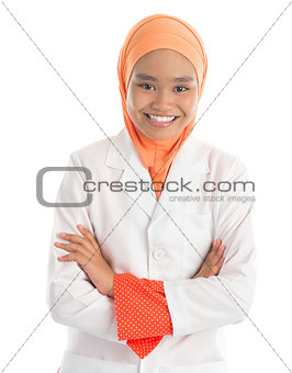 Young Muslim female nurse