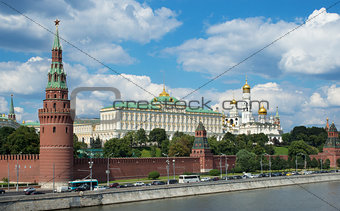 MOSCOW - July 07, 2014: View of Moscow Kremlin