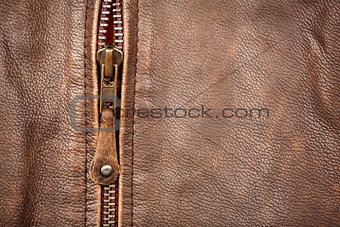 Zipper and leather