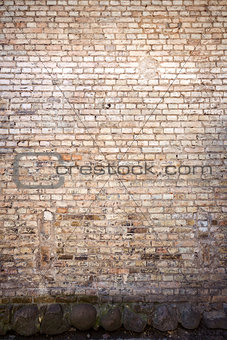 Yellow brick wall background   