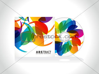 abstract colorful cd cover template