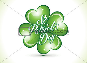 abstract st patrick clover