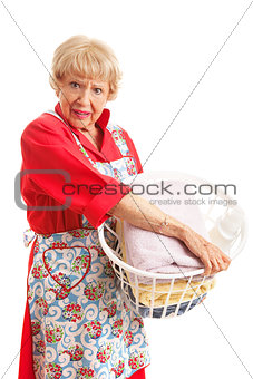 Woman Hates Laundry