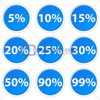 Circle Icons with percent