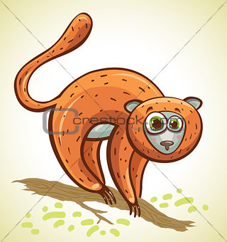 Cartoon lemur.