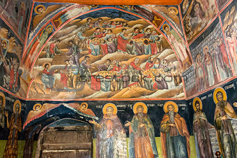 Wall painting inside Orthodox church