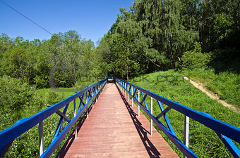 Footbridge in Forest Park.