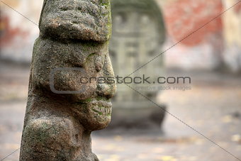 stone Aztec gods