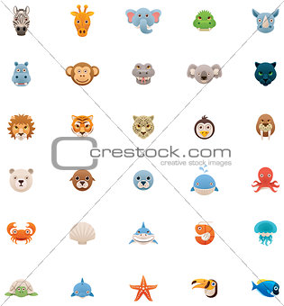 Animals icon set. Part 2