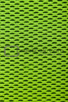 synthetic green cloth. grid closeup. macro