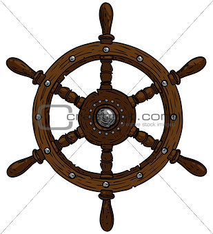 marine theme, steering wheel