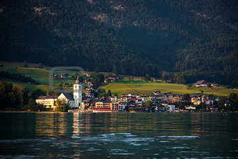 View of St. Wolfgang village