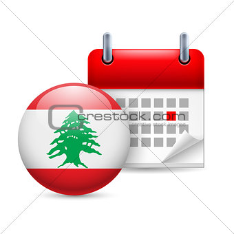 Icon of National Day in Lebanon